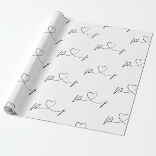 Black & White Property of Jesus Sig Wrapping Paper