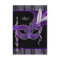 Black White Purple Masquerade Party RSVP