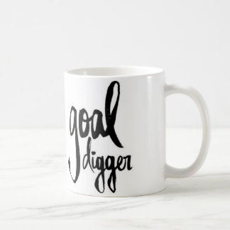 Black White Quote Mug Brushstroke Goal Digger Boss