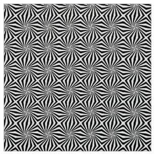 Black White Radiating Pattern Thunder_Cove  Fabric