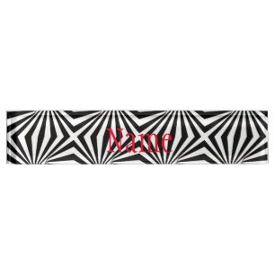 Black White Radiating Pattern Thunder_Cove Nameplate