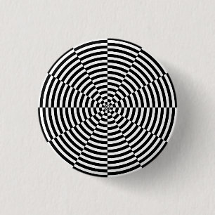 Black & White Radiation by Kenneth Yoncich 3 Cm Round Badge