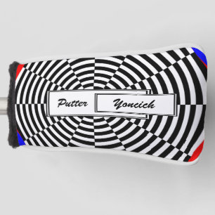 Black & White Radiation by Kenneth Yoncich Golf Head Cover