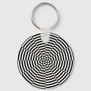 Black & White Radiation by Kenneth Yoncich Key Ring