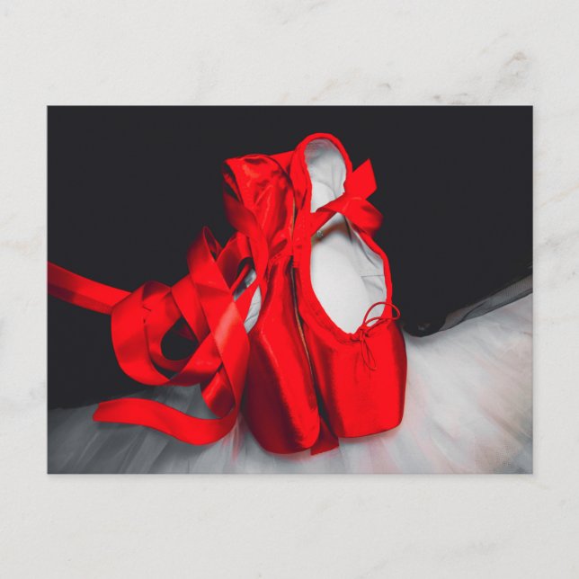 Black, White, Red ballet Postcard (Front)