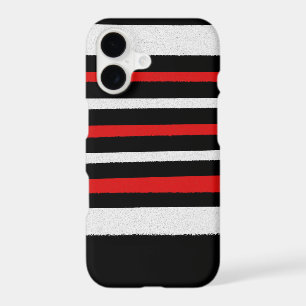 Black White Red Stripes Cool Simple Patterns