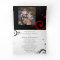 Black+White Red Swirl Folded Wedding Invitation