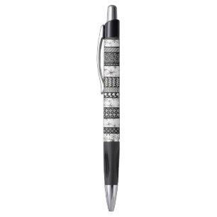 Black & White Retro Pattern Stripes 1