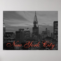Black & White Retro Pop Art New York City