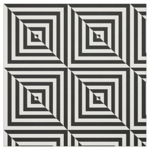 Black White Reversed Design Pattern Fabric