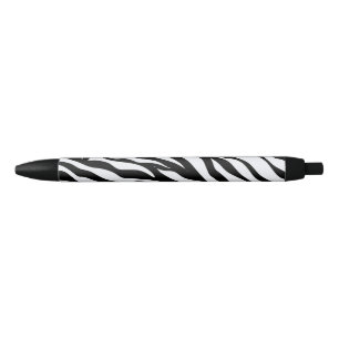 Black & White Safari Theme Zebra Animal Print Ink Pen