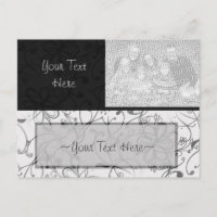 Black & White Scroll Photo Holder