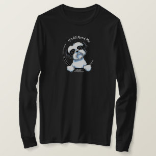 Black/White Shih Tzu IAAM T-Shirt