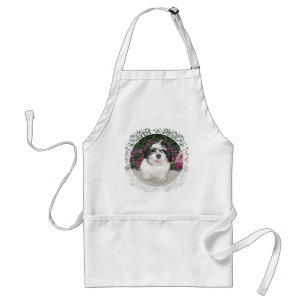 Black & White Shih Tzu Puppy Rescue Dog Standard Apron