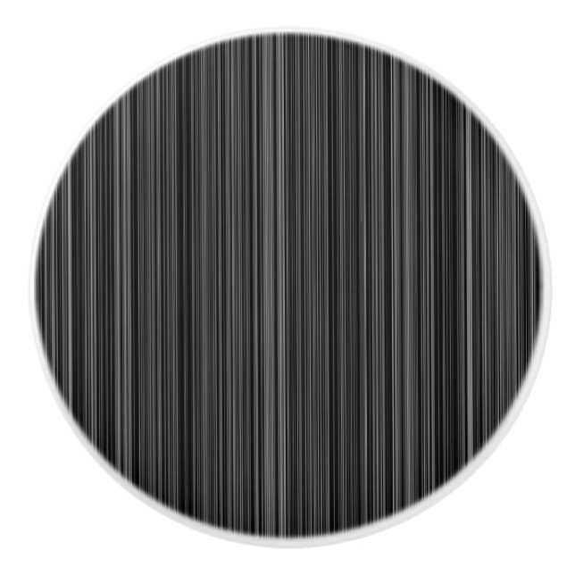 Black white silver grey stripe drawer pull (Front)