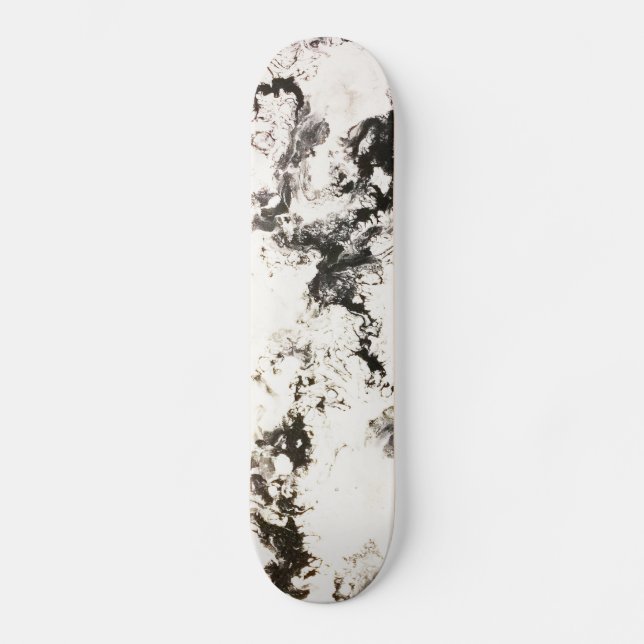 Black, White & Silver Skateboard (Front)