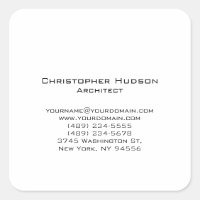 Black White Simple Plain Architect