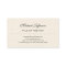 Black & White Simple Plain Script Business Card