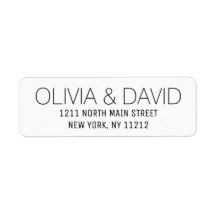 Black White Simple Text