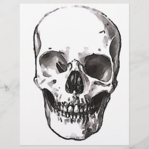 Black & White Skull