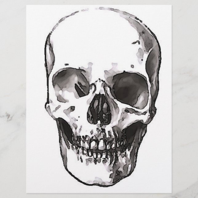 Black & White Skull (Front)