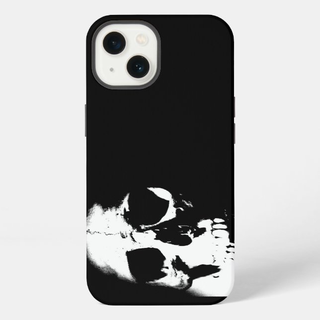 Black & White Skull iPhone Case (Back)