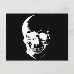 Black & White Skull Postcard