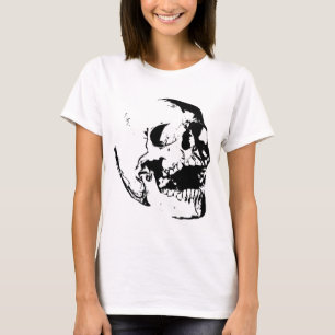 Black White Skull T-Shirt
