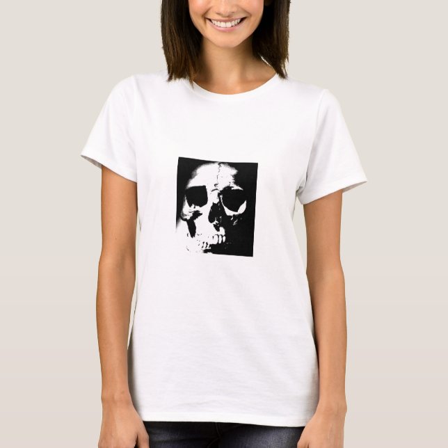 Black & White Skull T-Shirt (Front)