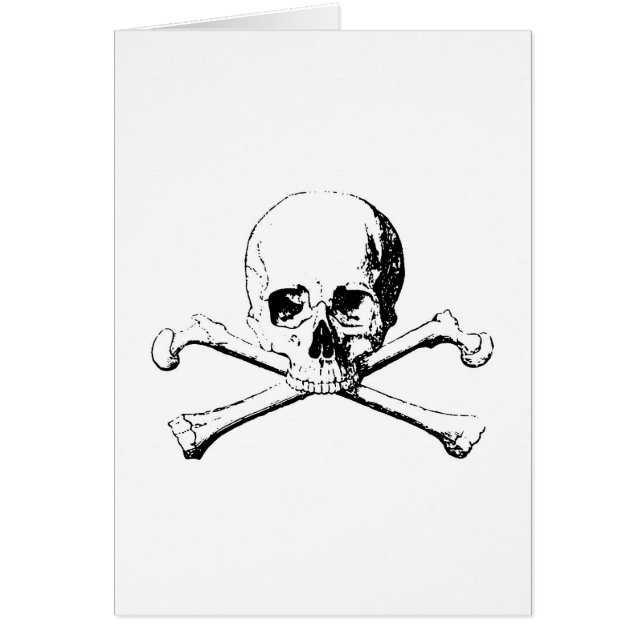 Black & White Skull & the Bones (Front)