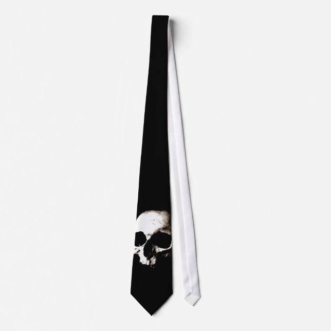 Black & White Skull Tie (Front)