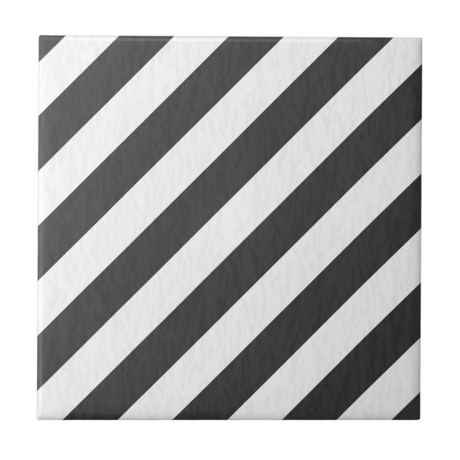 Black & White Slanted Tile (Front)