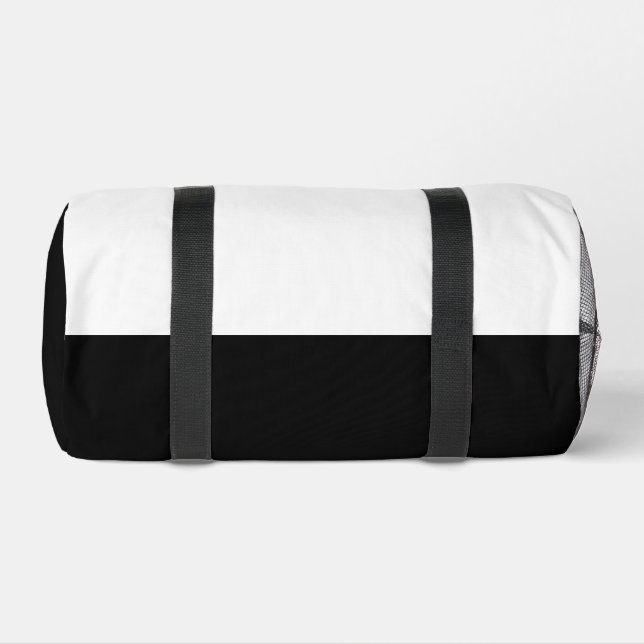 Black & White Small Duffel Bag Printed Duffel Bags (Bottom)