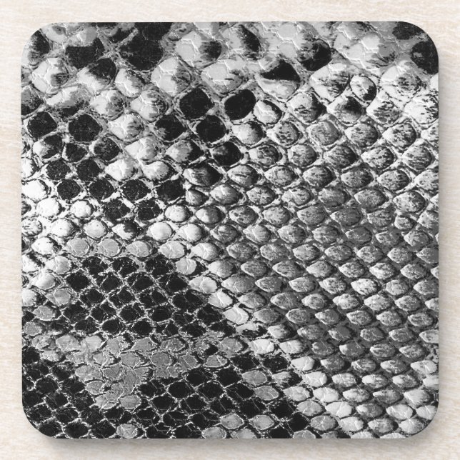Black White Snake Coaster (Front)