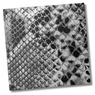 Black White Snake Tile
