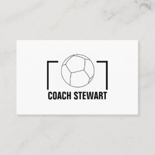 Black & White Soccer ball, Soccer Player/Coach/Ref Business Card