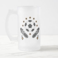 Black & White Soccer Sports Equipment Pattern