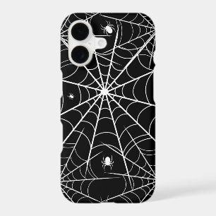Black White Spider Web Pattern Gothic Spooky