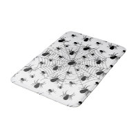 Black White spiders spiderweb Halloween pattern