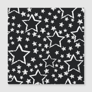 Black, white stars: urban grunge.