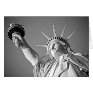 Black White Statue of Liberty