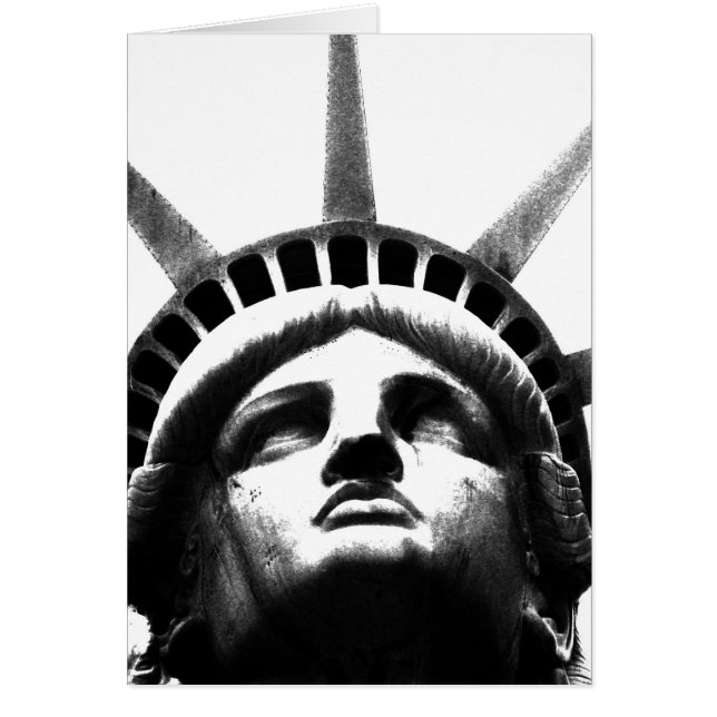Black & White Statue of Liberty (Front)