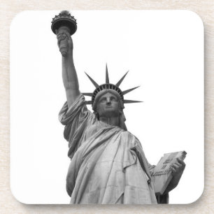 Black & White Statue of Liberty Coaster