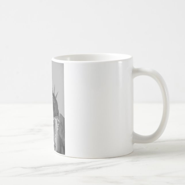 Black & White Statue of Liberty New York City Coffee Mug (Right)