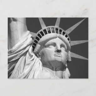 Black & White Statue of Liberty Postcard