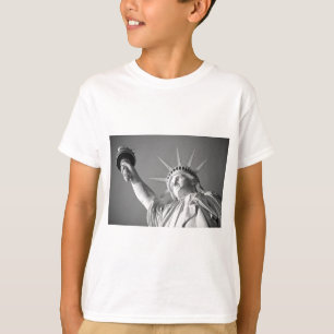 Black White Statue of Liberty T-Shirt