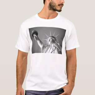 Black White Statue of Liberty T-Shirt