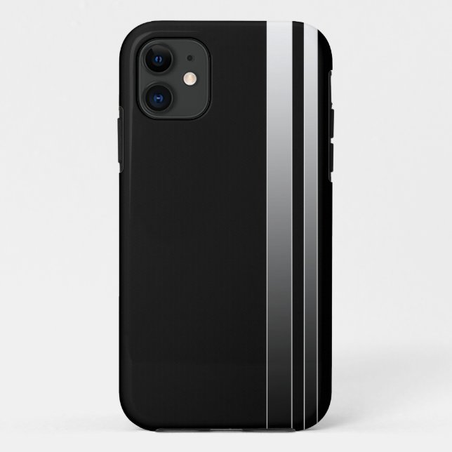 Black & White Stripe iPhone 5 Case (Back)