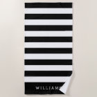 Black & White Stripe Personalised