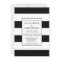 Black & White Stripe Wedding Invitation